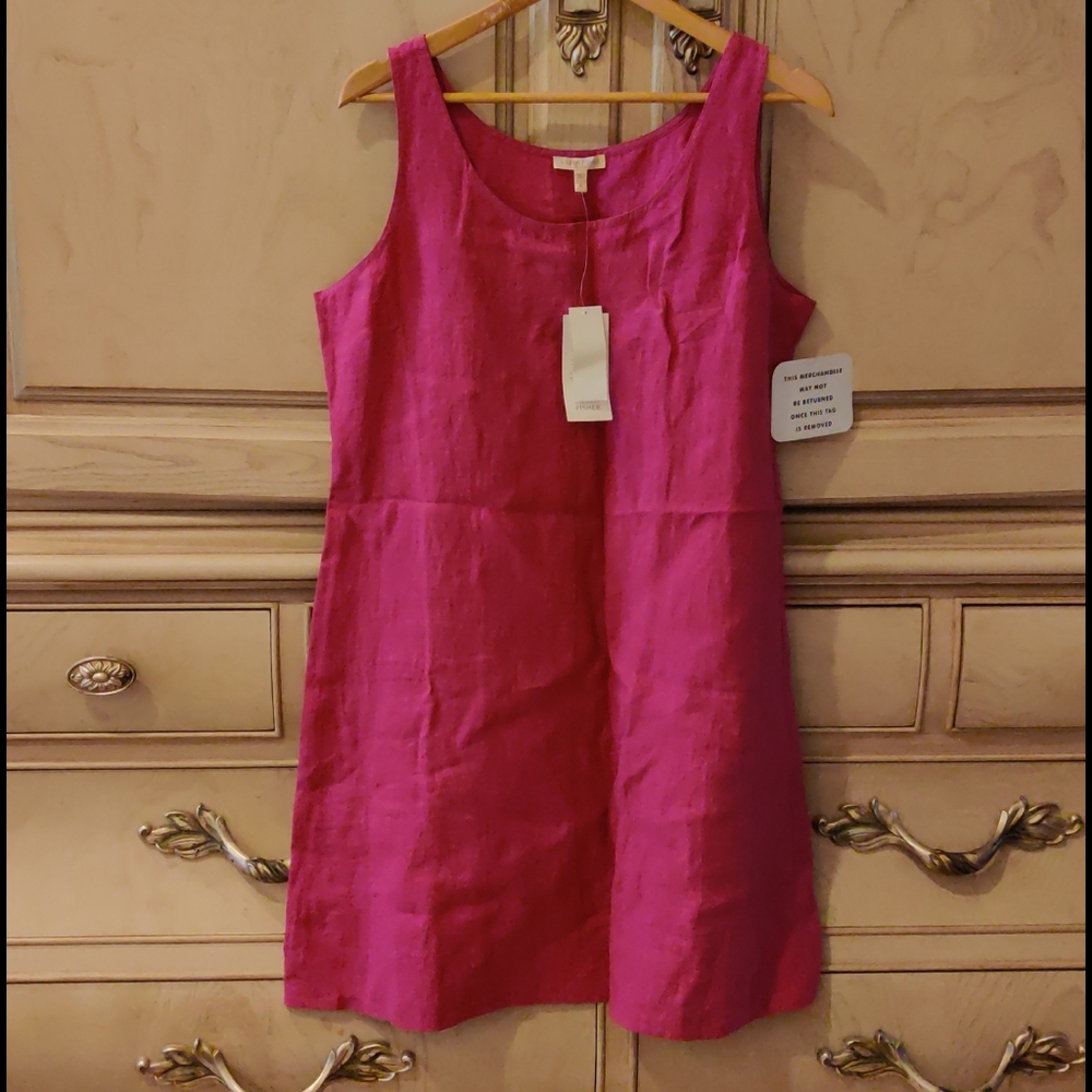 nwt Eileen Fisher Linen Shift Dress Roset